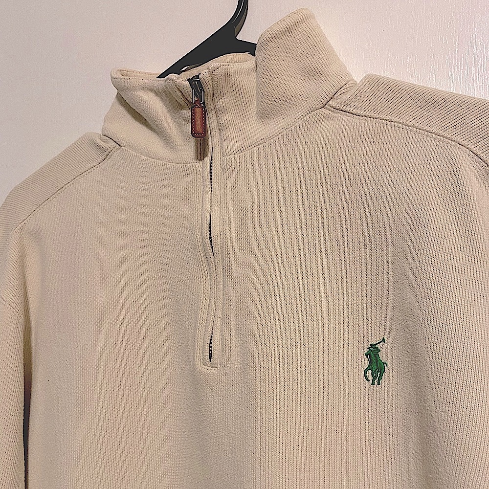 Men’s Tan Ralph Lauren Quarter Zip